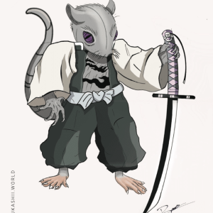 Samurai Rat - Art Card